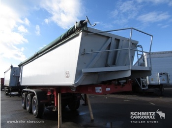 Tipper semi-trailer Tipper Alu-square sided body 22m³: picture 1