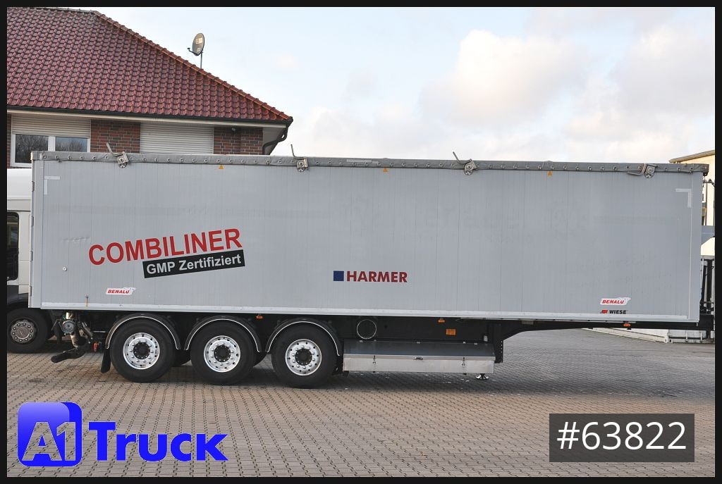 Tipper semi-trailer BENALU Kombiliner Gülle Tank + Kipper fest 34m³  flüssig 26m³, TÜV 01-2025