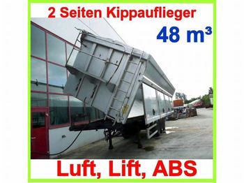 Carnehl 3 Achs 2  Seiten  Kippauflieger ca. 48 cbm - Tipper semi-trailer