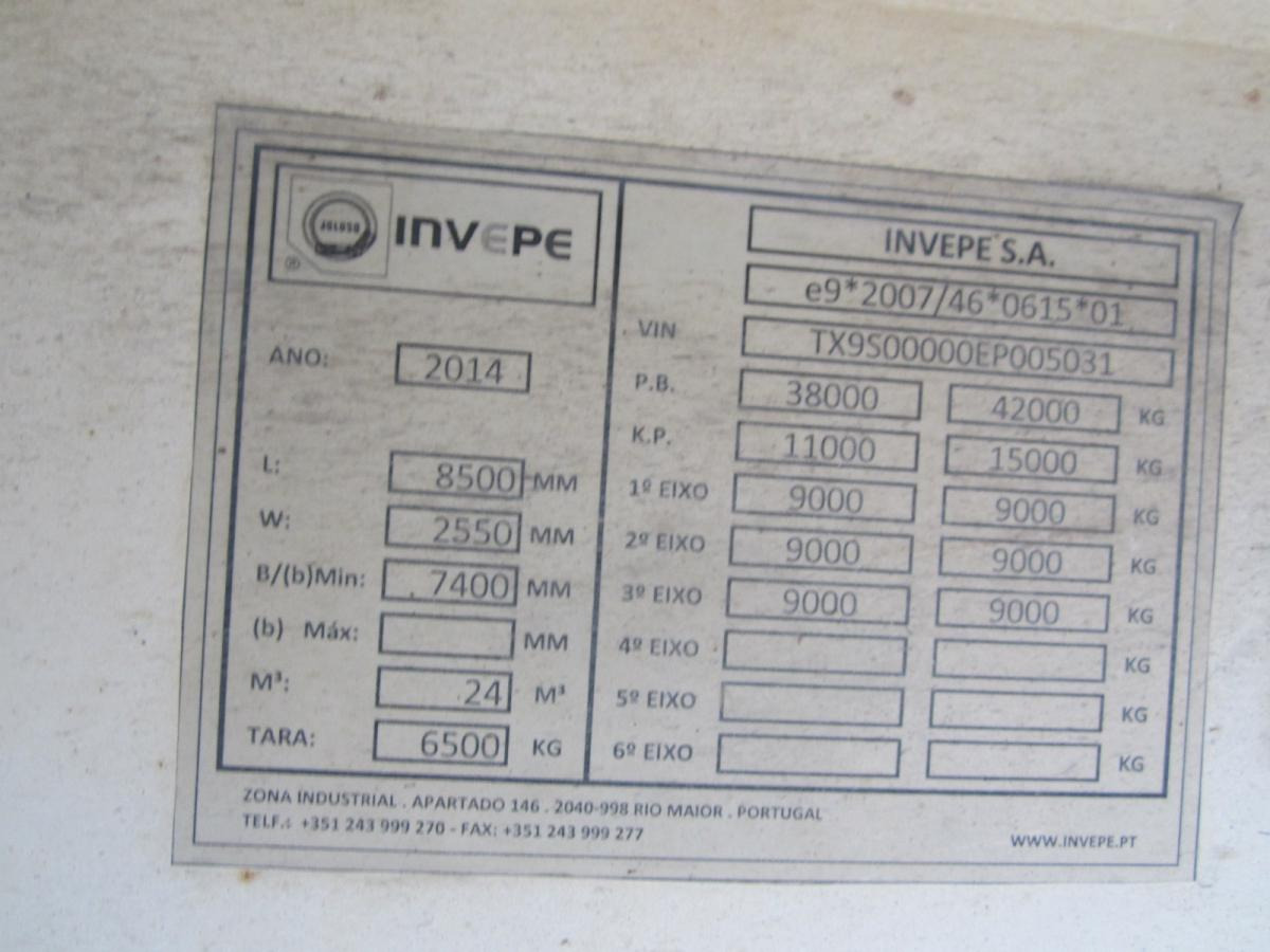 Tipper semi-trailer Invepe