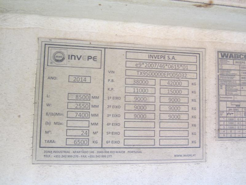 Tipper semi-trailer Invepe