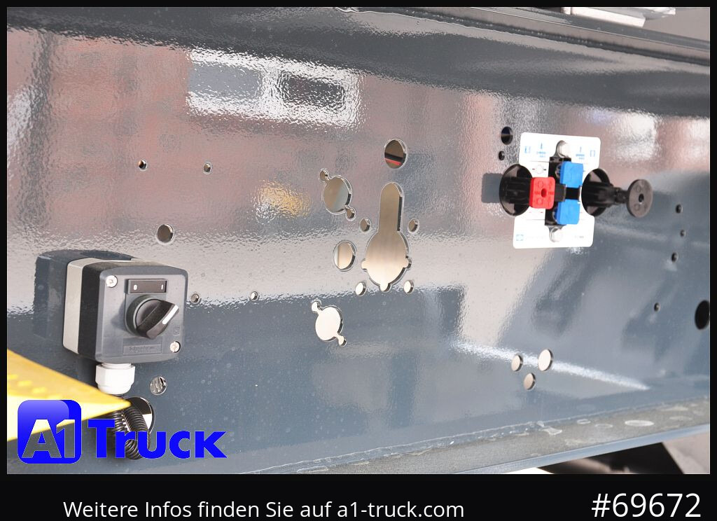 Tipper semi-trailer REISCH RHKS, Alu-Kippmulde 50m³, NEU Kombitüren, Alufelgen, Liftachse,