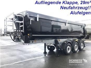 Tipper semi-trailer SCHMITZ Auflieger Kipper Stahlrundmulde 29m³