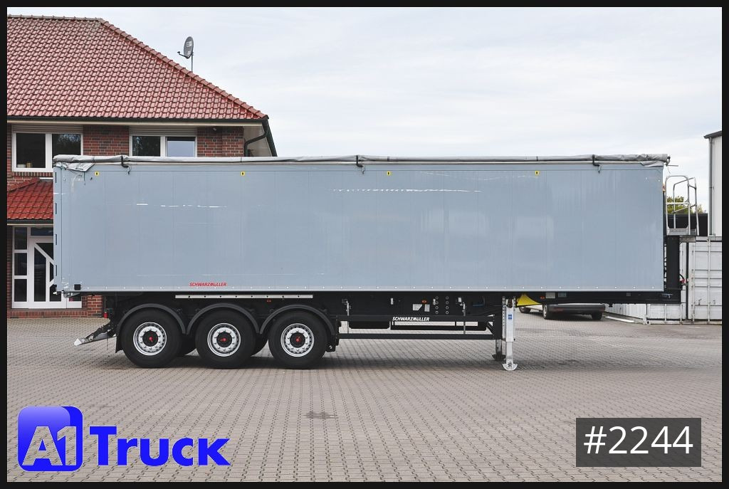 Tipper semi-trailer SCHWARZMUELLER 57m³, Kipper 136tkm Kombitür