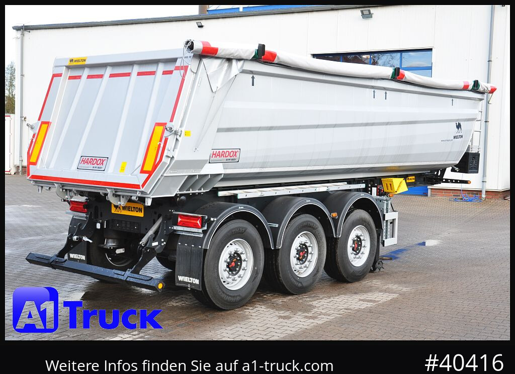 Tipper semi-trailer WIELTON Wielton 26m³ Strong Master Stahl