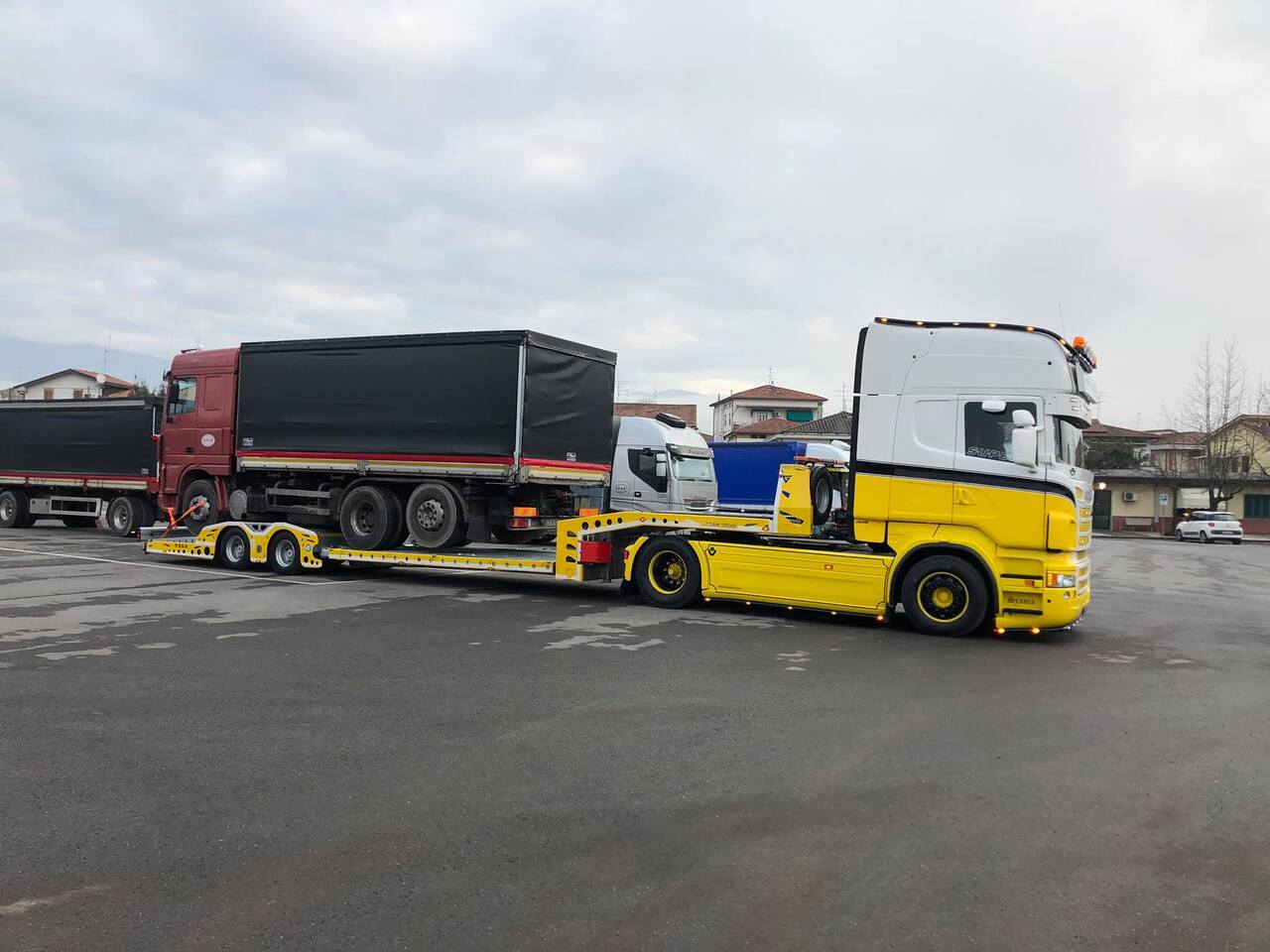 New Autotransporter semi-trailer for transportation of heavy machinery VEGA-S (2 AXLE TRUCK CARRIER): picture 16