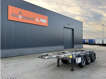 Container transporter/ Swap body semi-trailer Van Hool 20FT/3-axles, empty weight: 3.280kg, galvanized, SAF INTRADISC, ADR (EXII, EXII, FL, OX, AT), NL-Chassis, APK/ADR: 12/2022: picture 1
