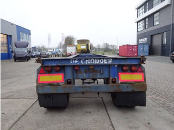 Container transporter/ Swap body semi-trailer Van Hool 20 FT Container Chassis / Steel Suspension / Double Tyres: picture 2