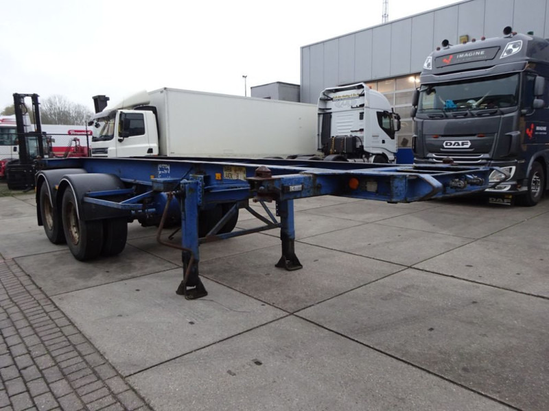 Container transporter/ Swap body semi-trailer Van Hool 20 FT Container Chassis / Steel Suspension / Double Tyres: picture 5