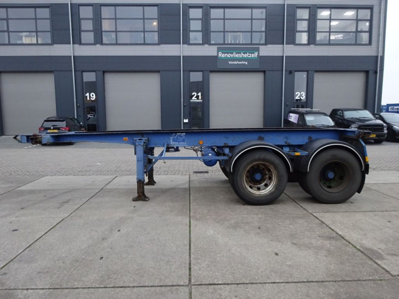 Container transporter/ Swap body semi-trailer Van Hool 20 FT Container Chassis / Steel Suspension / Double Tyres: picture 6