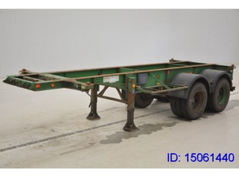 Container transporter/ Swap body semi-trailer Van Hool 20 ft - spring suspension: picture 1