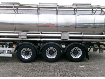 Tank semi-trailer for transportation of chemicals Van Hool Chemical tank inox 33 m3 / 3 comp / ADR 30-03-2024: picture 5
