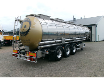 Tank semi-trailer for transportation of chemicals Van Hool Chemical tank inox 33 m3 / 3 comp / ADR 30-03-2024: picture 3
