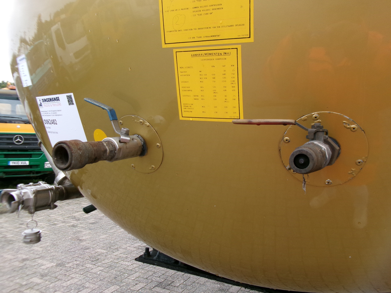 Tank semi-trailer for transportation of chemicals Van Hool Chemical tank inox 33 m3 / 3 comp / ADR 30-03-2024: picture 10