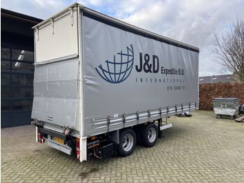 Curtainsider semi-trailer Veldhuizen be oplegger 10 ton schuifzeilen Dhollandia laadklep 1500 kg: picture 1