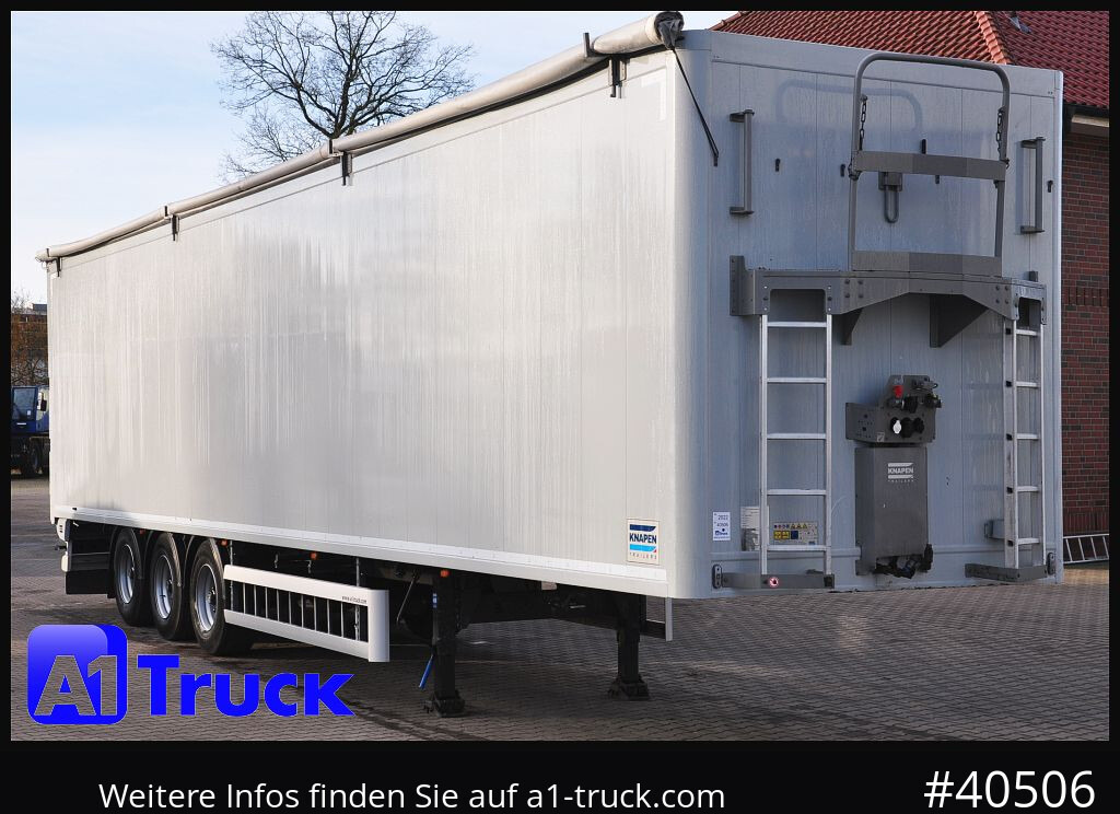 Walking floor semi-trailer KNAPEN K100, Liftachse, Funk ca. 90m³