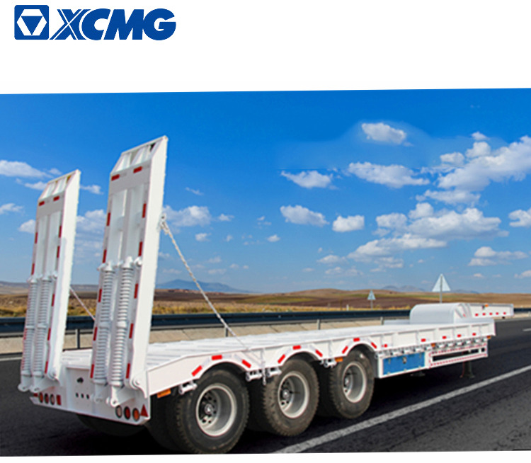 Autotransporter semi-trailer XCMG Official Manufacturer Flat Bed Container Car Transport Semi Truck Trailer: picture 8