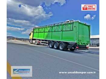 New Walking floor semi-trailer for transportation of garbage ünsal 2023: picture 4