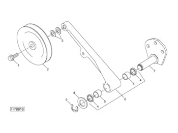 Spare parts for Combine harvester AH146552 John Deere 9880i STS - Ramię: picture 1