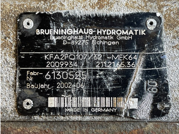 Hydraulic pump for Truck BRUENINGHAUS HYDROMATIK HYDRAULIC PUMP KFA2FO107: picture 3