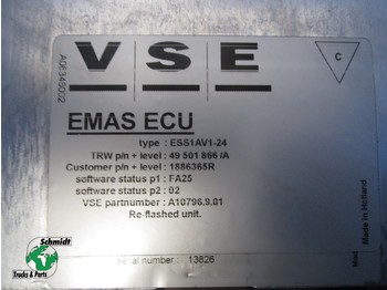 ECU for Truck DAF DAF CF 1886365R EMAS ECU Regeleenheid: picture 1
