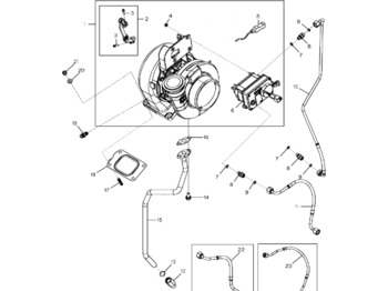 Engine and parts John Deere 9470RX - Linia DZ115063 (Silnik)