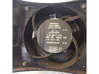 Fan for Material handling equipment Fan 48V, for Linde Series 115-03/116-02/346/386: picture 2