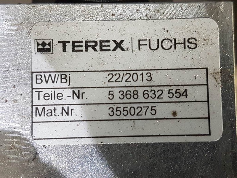 Hydraulics for Construction machinery Fuchs MHL320-Terex 5368632554-Valve/Ventile/Ventiel: picture 5