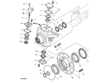 Spare parts John Deere 7530 Premium - Obudowa L171988