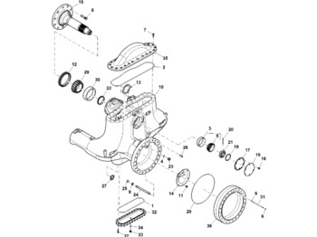 Axle and parts JOHN DEERE