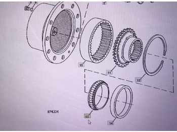 Spare parts John Deere JD9050/pierścień wewnętrzny/John Deere 4555/4755/4955 Pasuje do 4555/4755/4955