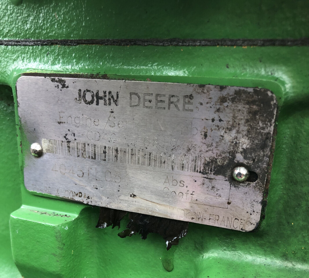 Engine for Agricultural machinery John Deere-silnik/John Deere 6210 4045TL051: picture 3