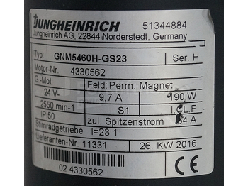 Engine for Material handling equipment Jungheinrich 51344884 Steering motor 24V type GNM5460H-GS23 sn 4330562: picture 2