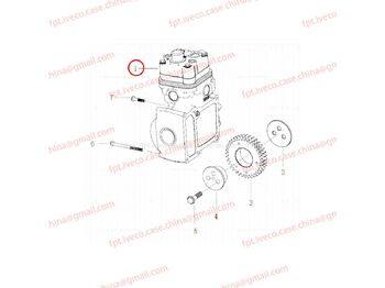 Air brake compressor MAN D2066 Single-cylinder air compressor 54100-7121: picture 3