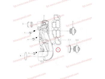 Thermostat MAN D2066 Thermostat housing gasket 06904-0042: picture 2