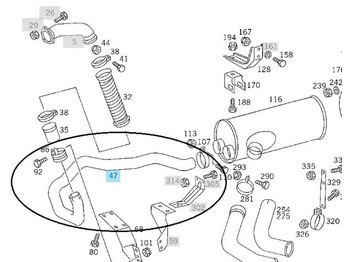 Exhaust system Mercedes-Benz A6254902420: picture 1