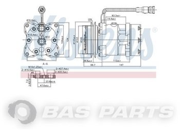 A/C compressor for Truck NISSENS Airco Compressor 1251063: picture 1