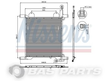 Heating/ Ventilation for Truck NISSENS Condenser 1327759: picture 1