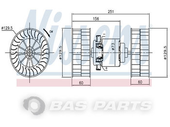 Engine for Truck NISSENS Kachelmotor A0018300308: picture 1