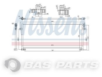 New Heating/ Ventilation for Truck NISSENS T-Serie Condenser 7421893823: picture 1