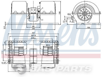 Engine for Truck NISSENS Ventielatormotor 20443820: picture 1