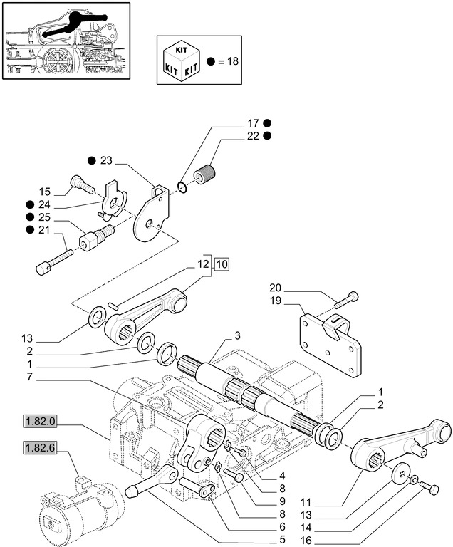 New Holland T6010 Ramię podnośnika 5173542 spare parts for sale, 6371456