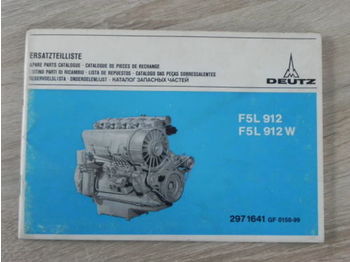 Spare parts for Truck Original Ersatzteilliste Deutz Motor F 5 L 912 W: picture 1