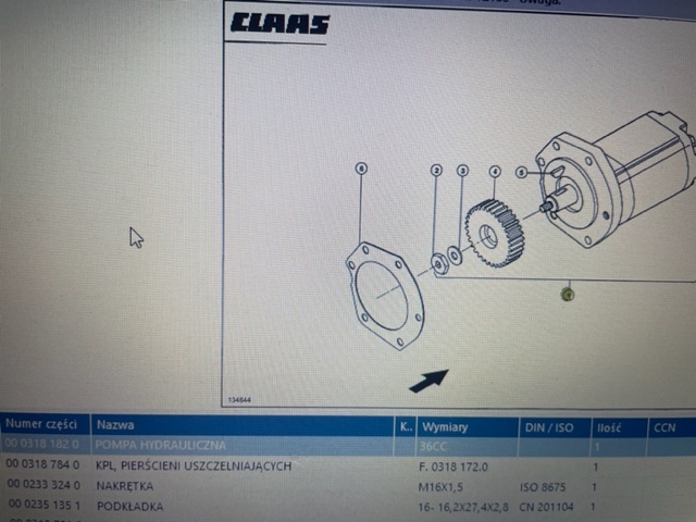 Oil pump for Telescopic handler Pompa oleju claas claas Targo c50 c40 0003181820: picture 4