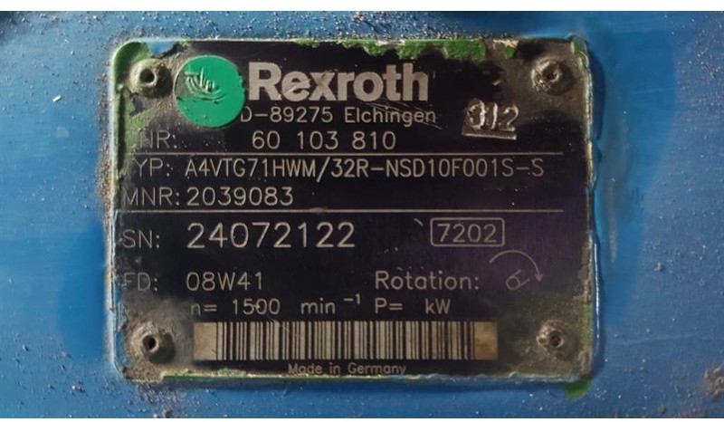 Hydraulics Rexroth A4VTG71HWM/32R - Drive pump/Fahrpumpe/Rijpomp: picture 5