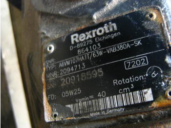 Hydraulic motor for Construction machinery Rexroth A6VM140HA1TA/63W-VZB380A-SK: picture 1