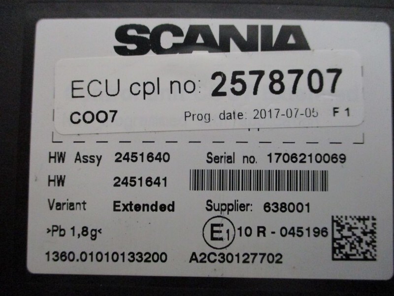 ECU for Truck Scania 2578707 ECU CPL SCANIA R 440 EURO 6: picture 2