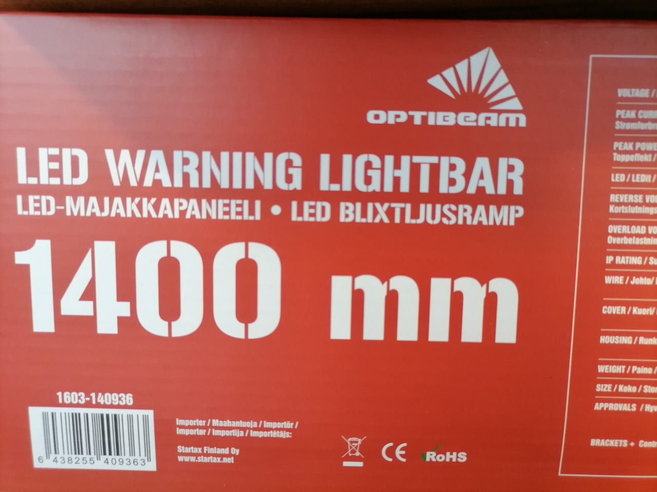 Lights/ Lighting for Truck Scania OPTIBEAM DARK PHANTOM 1400MM DarkPhantom1400: picture 6
