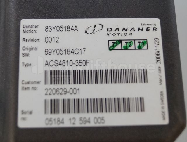 ECU for Material handling equipment Toyota/BT 220629-001 Danaher motion AC Superdrive motor controller 83Y05184A ACS4810-350F Rev 0012 sn. 0518412594005: picture 2