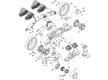  John Deere 9470RX - Kołek R254393 (Gąsienice i obciążniki) - undercarriage parts